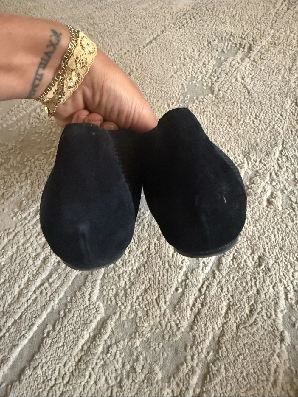 EILEEN FISHER Black knit ballet flats Heaven Stretch Knit Modern Wedge 10